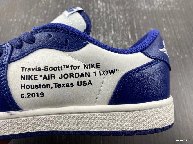 HYPE X X JORDAN 1 OFF-WHITE DM7890-101 SCOTT AIR CUSTOM TRAVIS 0630